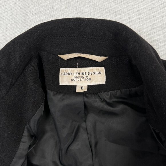 Vintage Larry Levine Design Pure Camel Hair Coat Button Front Size 8 - Picture 10 of 12